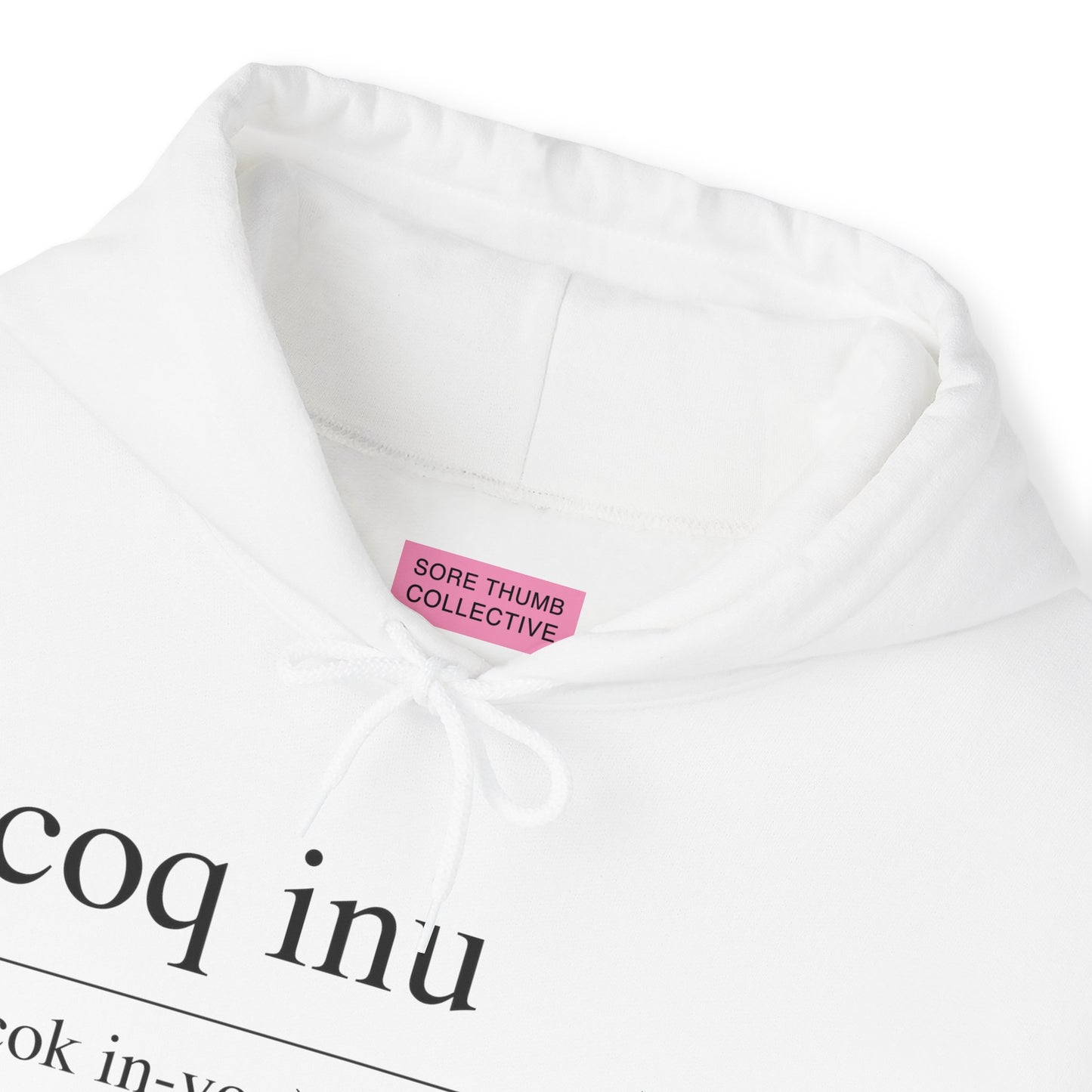 COQ Inu Dictionary definition hooded top