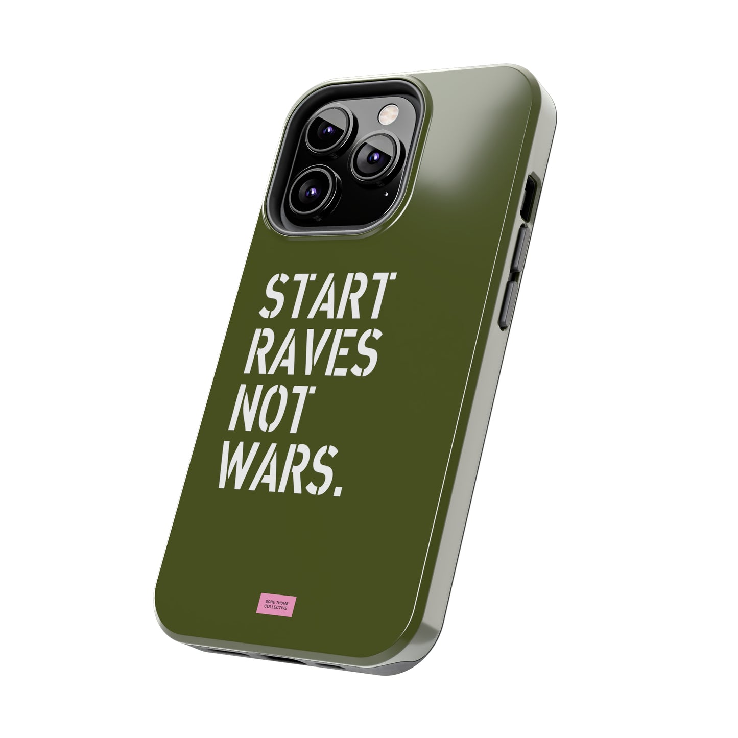 Start Raves Not Wars iPhone Case