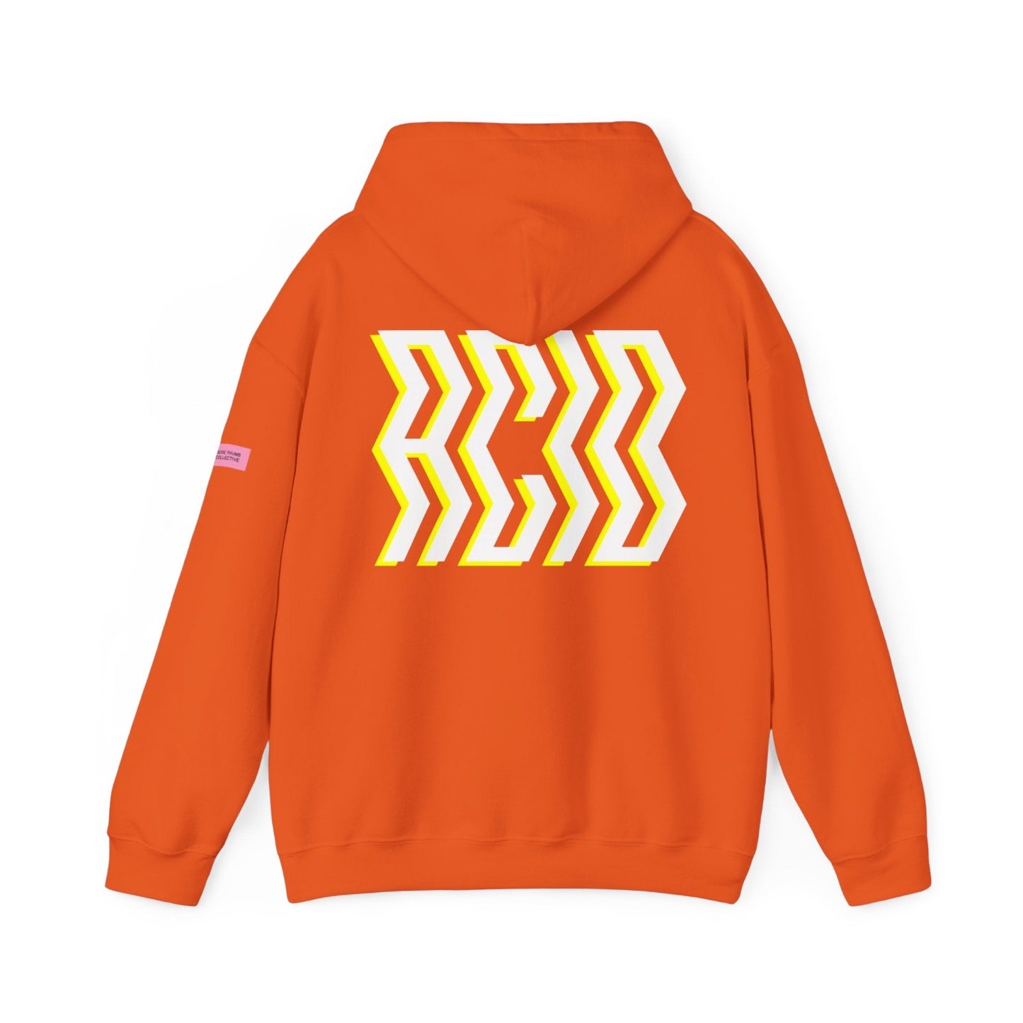 Acid top orange hoodie, rave wear