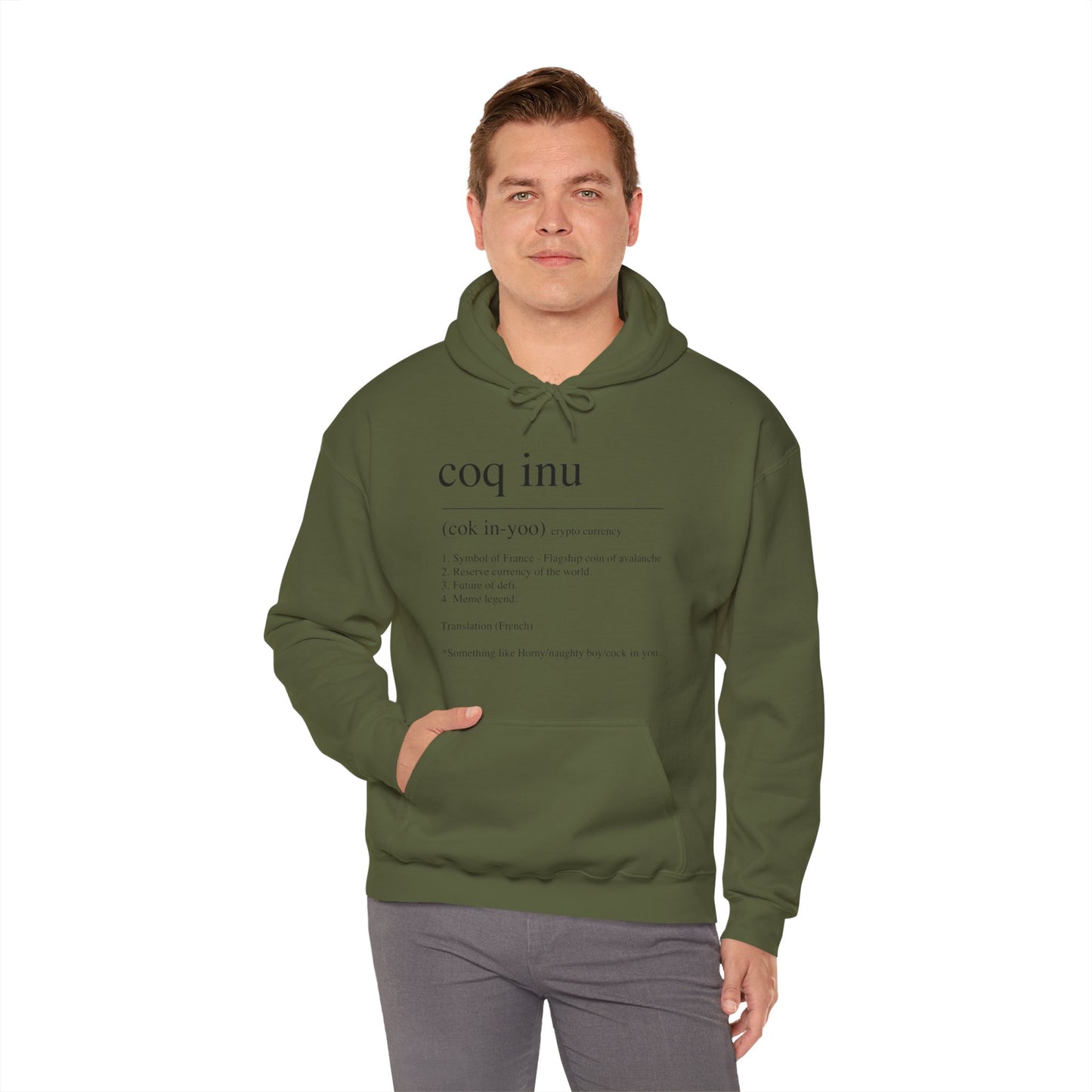 COQ Inu Dictionary definition hooded top