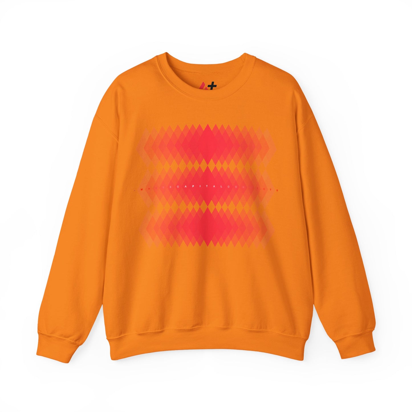 Avalanche Where Capital Connects Optical Illusion Sweatshirt