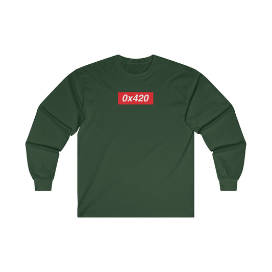 0x420 logo long sleeve t shirt