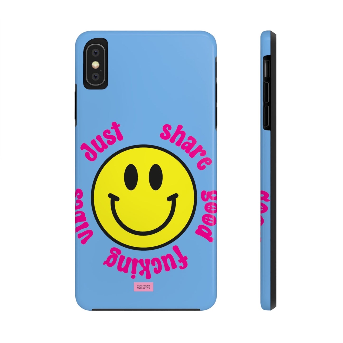 just share good vibes iPhone case