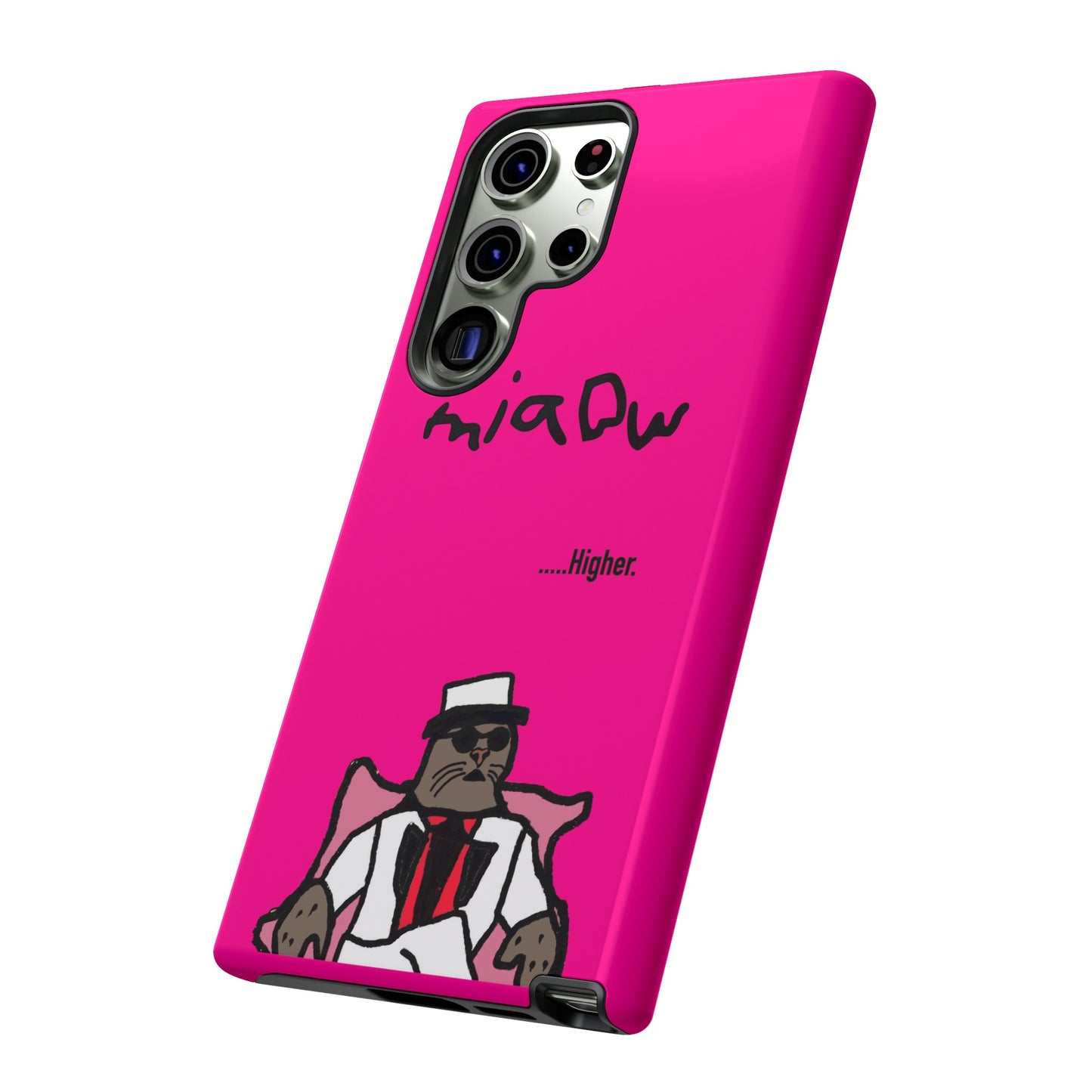 $MIAOW Phone case - Harder - Hot pink