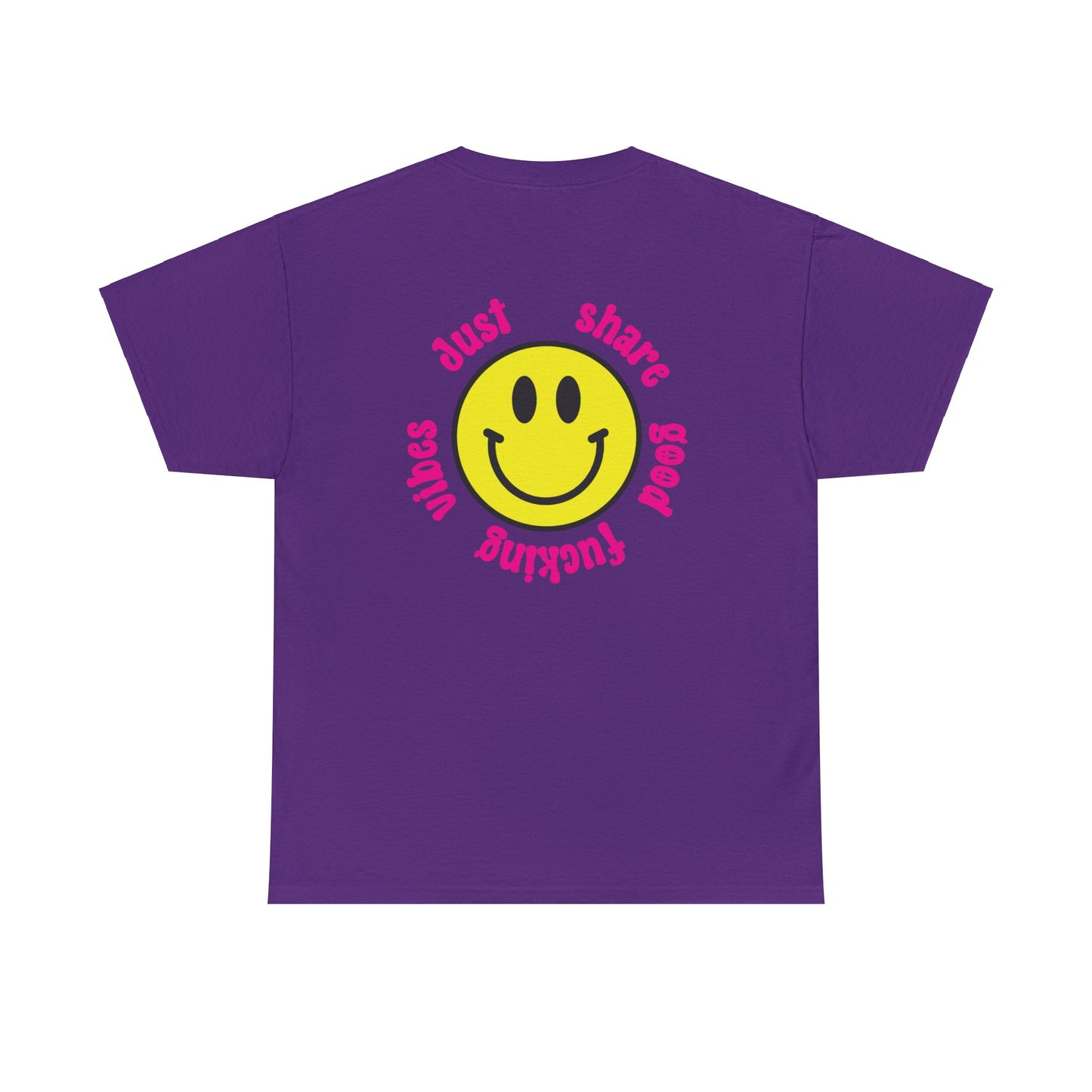 Share Good Fucking Vibes back print t-shirt