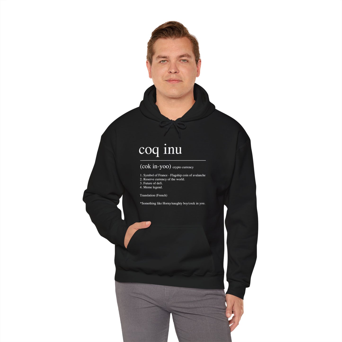 COQ Inu Dictionary definition hooded top