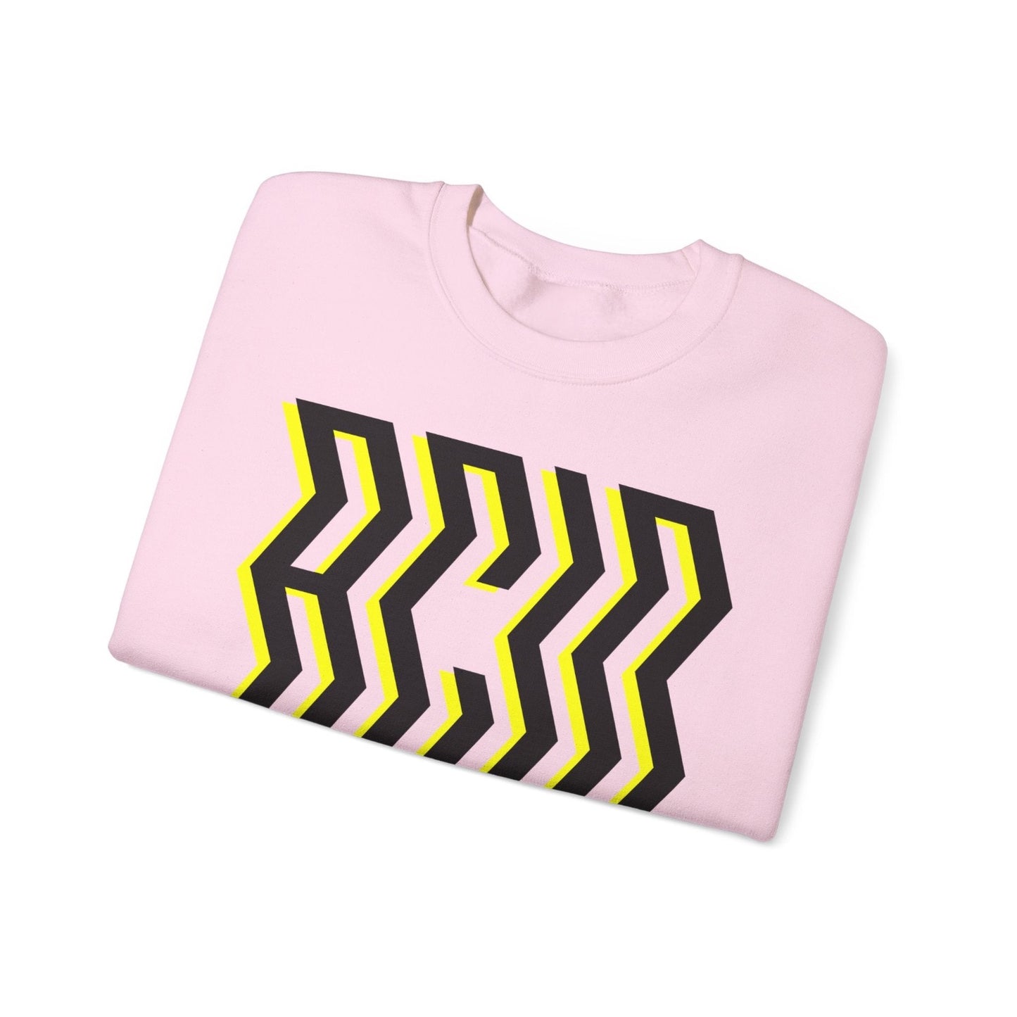 rave wear sweatshirt, pale pink with block style ACID print on front