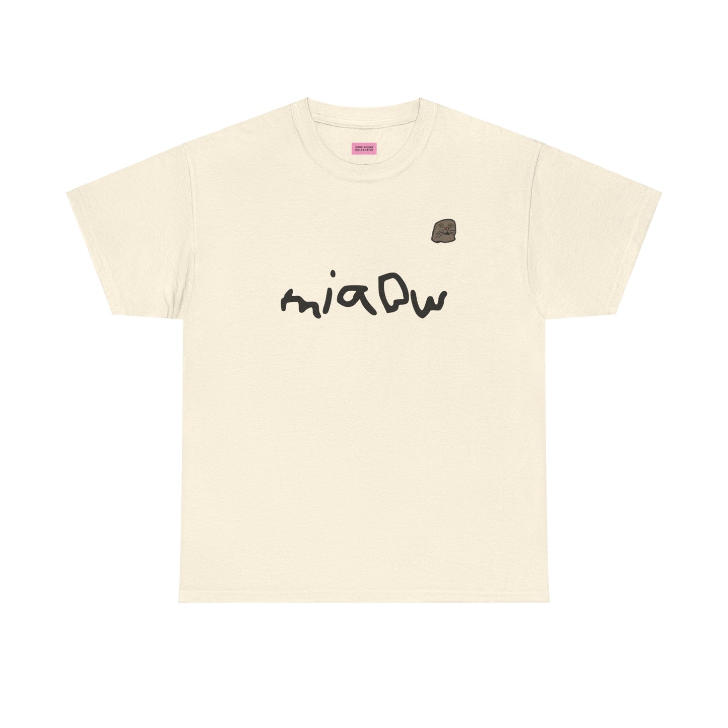 $ MIAOW harder print T shirt