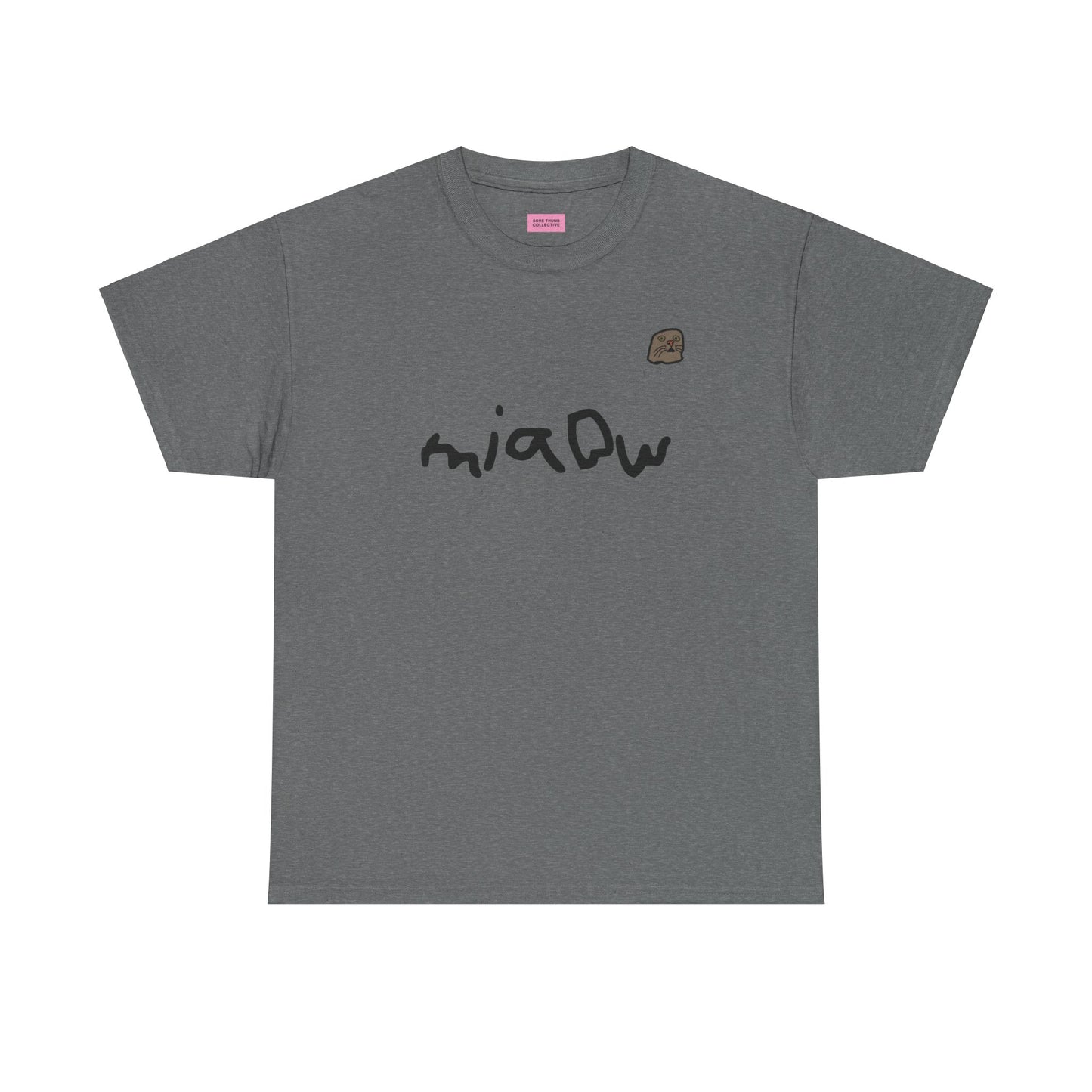 $ MIAOW harder print T shirt