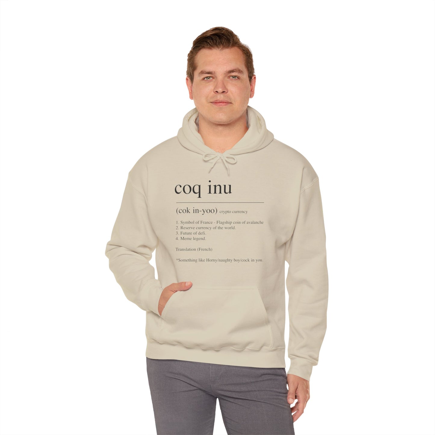 COQ Inu Dictionary definition hooded top