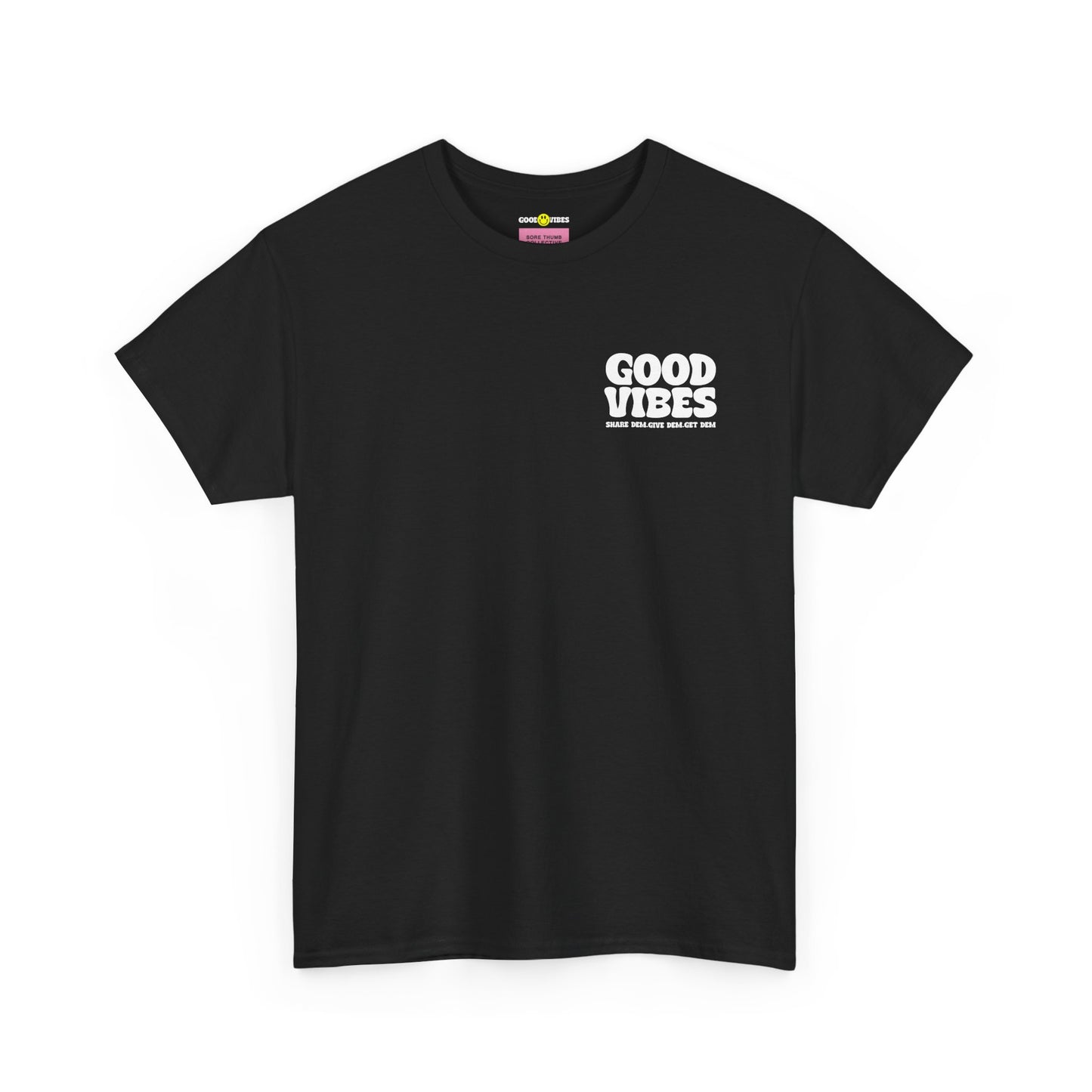 Good Vibes T-Shirt | Bold Graphics, Spiritual Style, & Crypto Merch in Brights, Pastels, Black & White