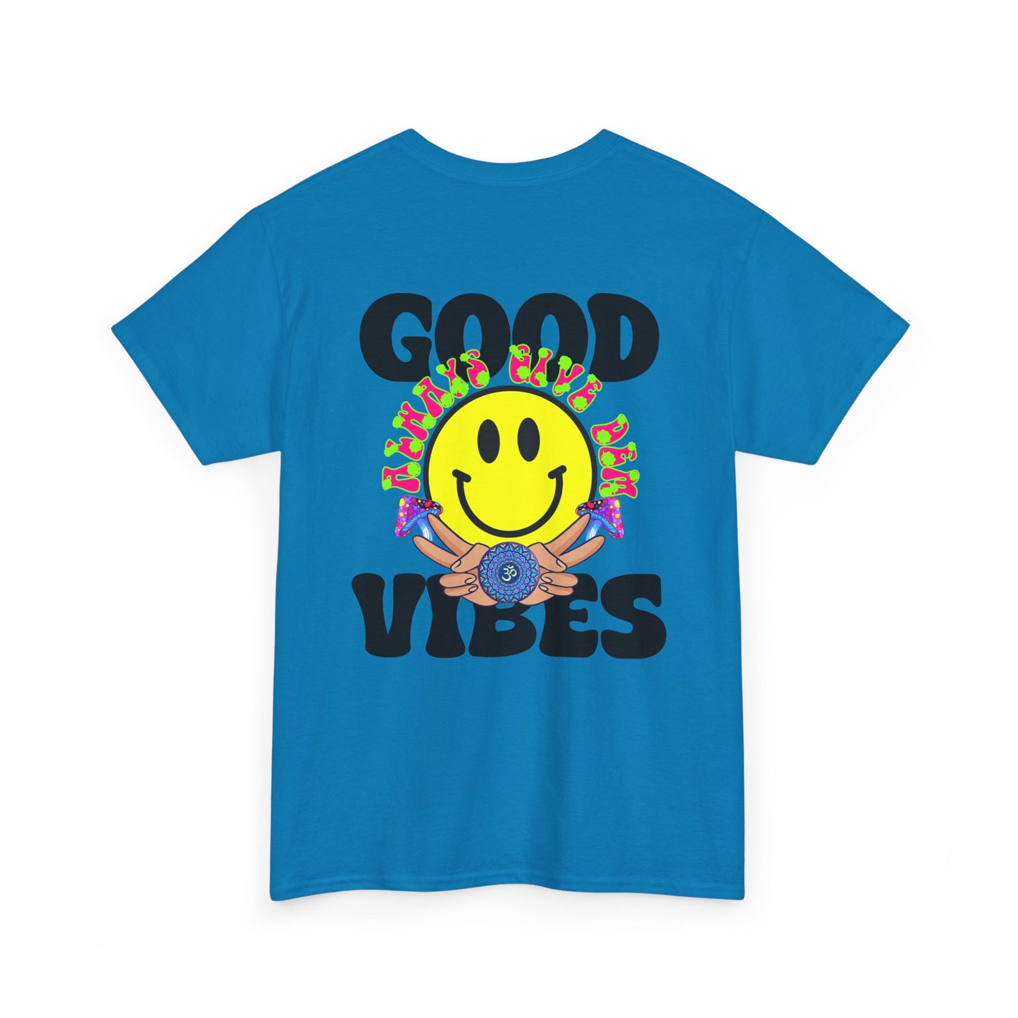 Good Vibes T-Shirt | Bold Graphics, Spiritual Style, & Crypto Merch in Brights, Pastels, Black & White