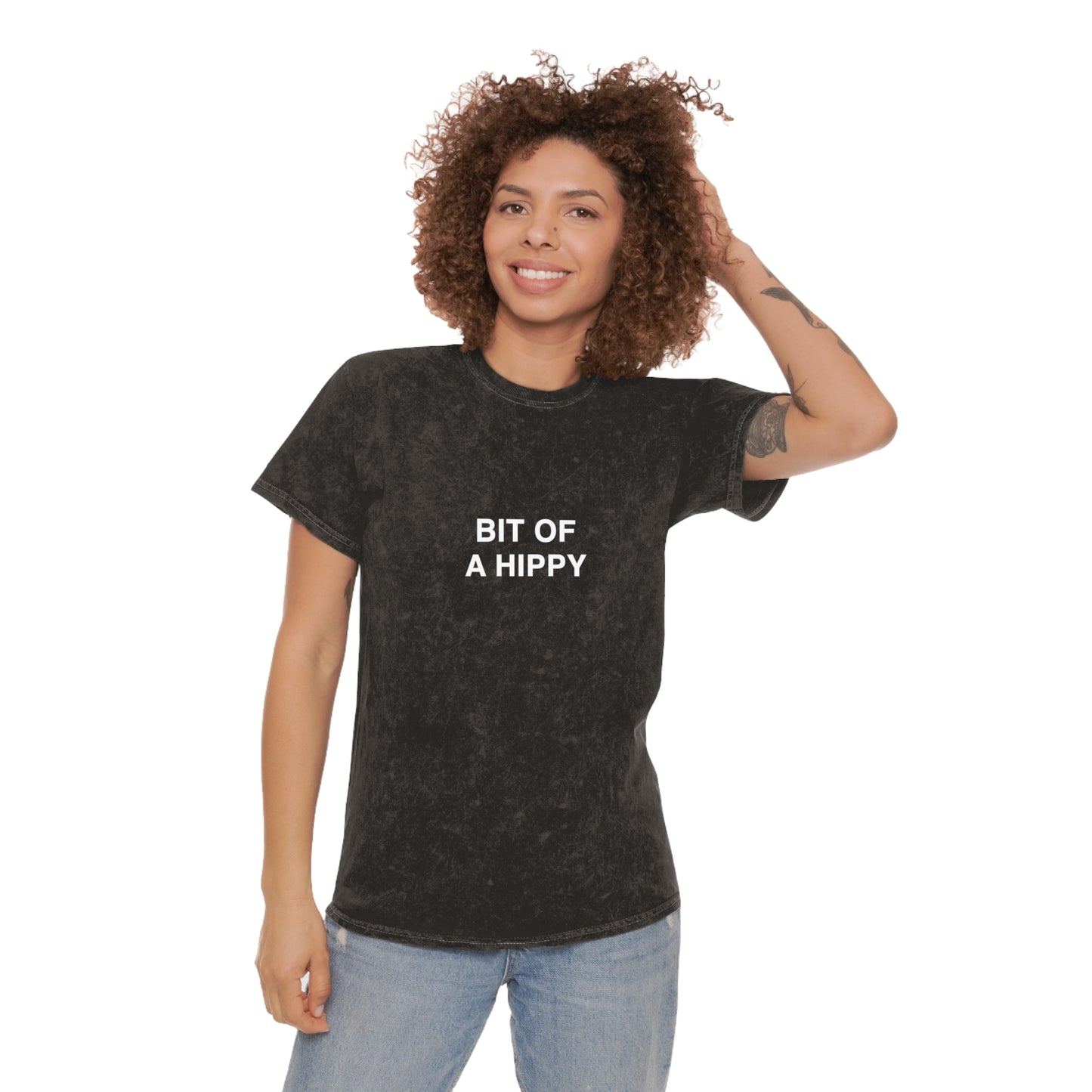 Bit of a hippy Unisex Mineral Wash T-Shirt