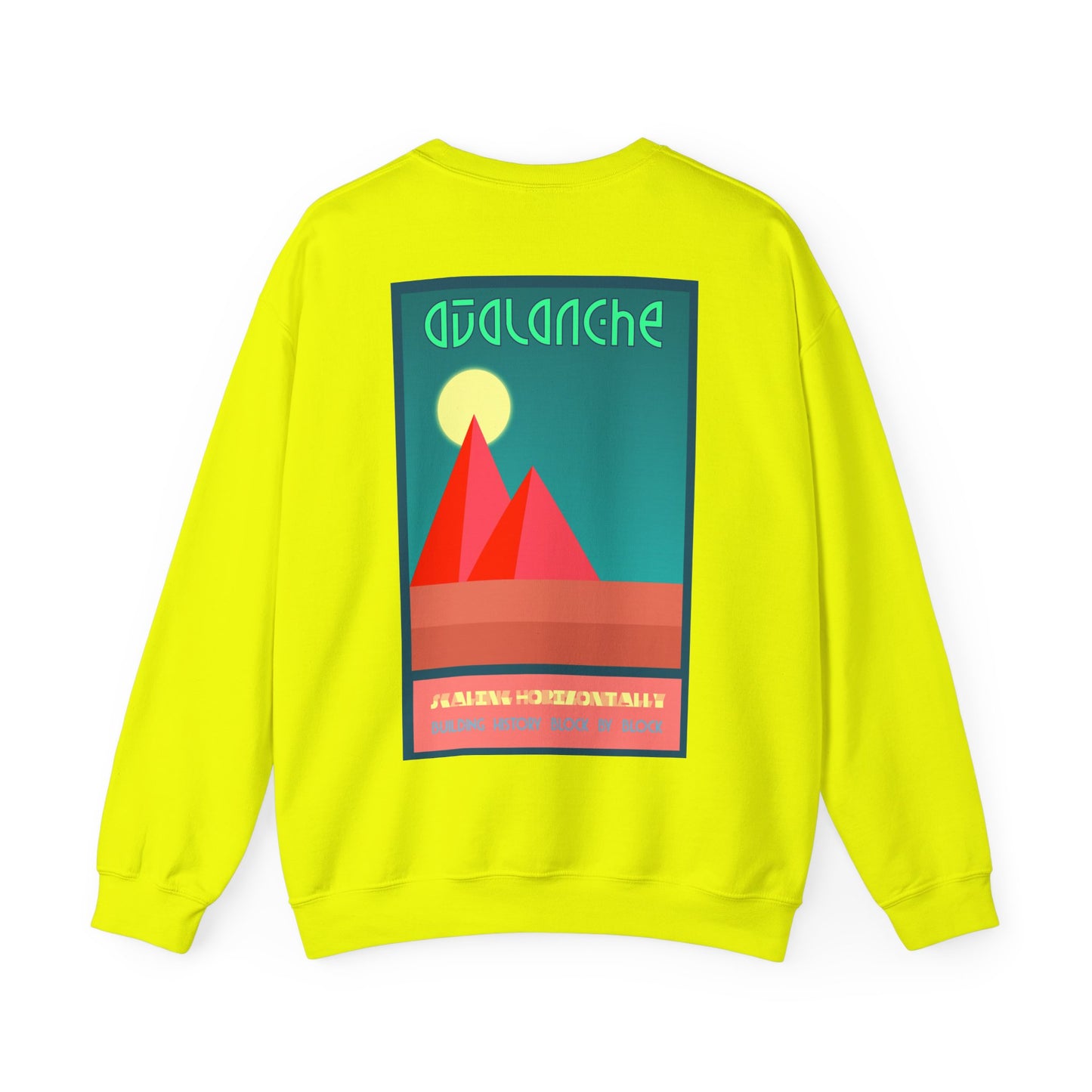 Avalanche Where Capital Connects Optical Illusion Sweatshirt