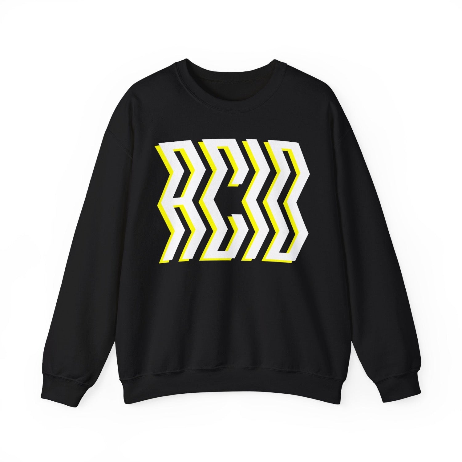 Acid house sweatshirt in black with bold print