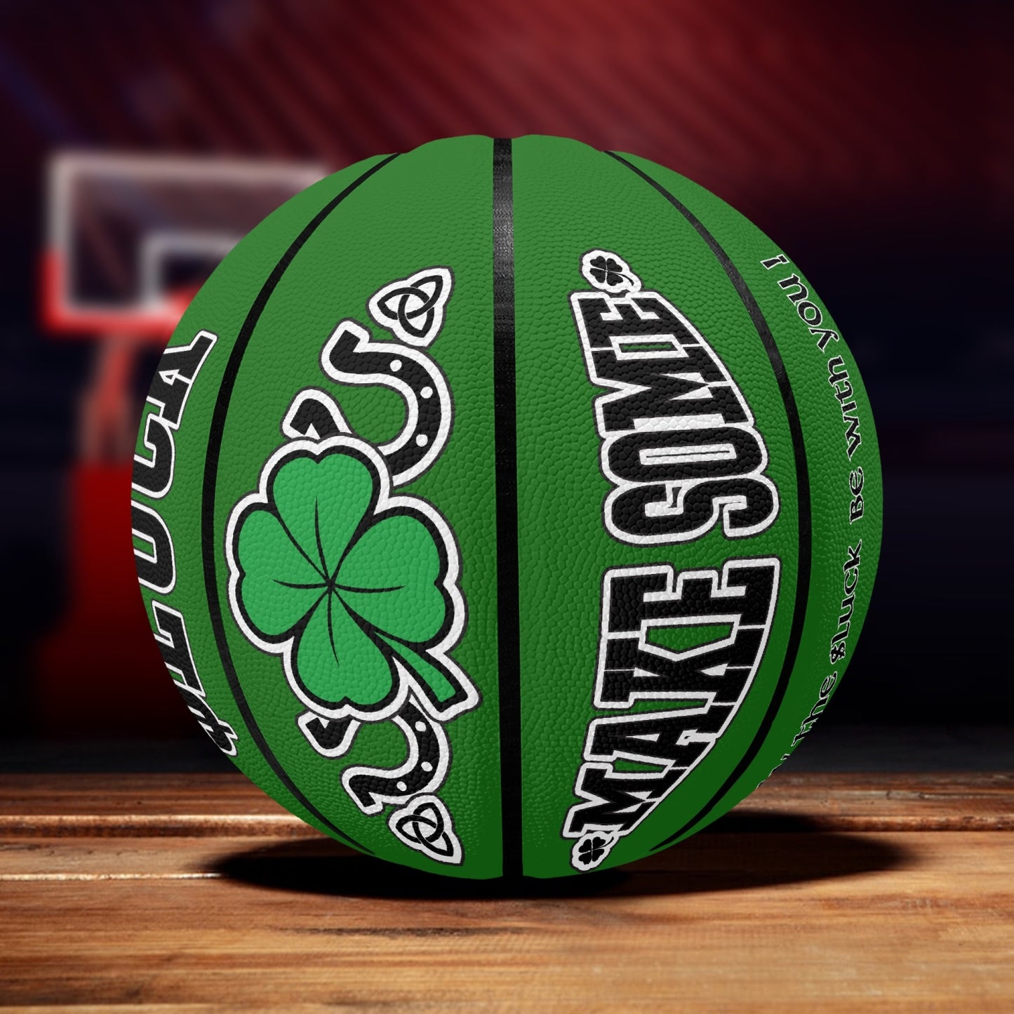 Make Some $Luck Basketball Green