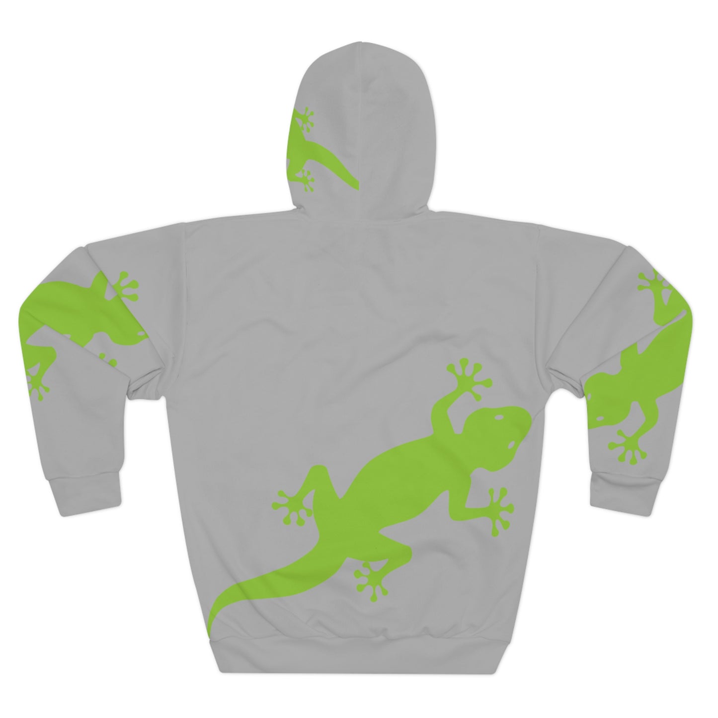 Gecko Inu print hoody Grey