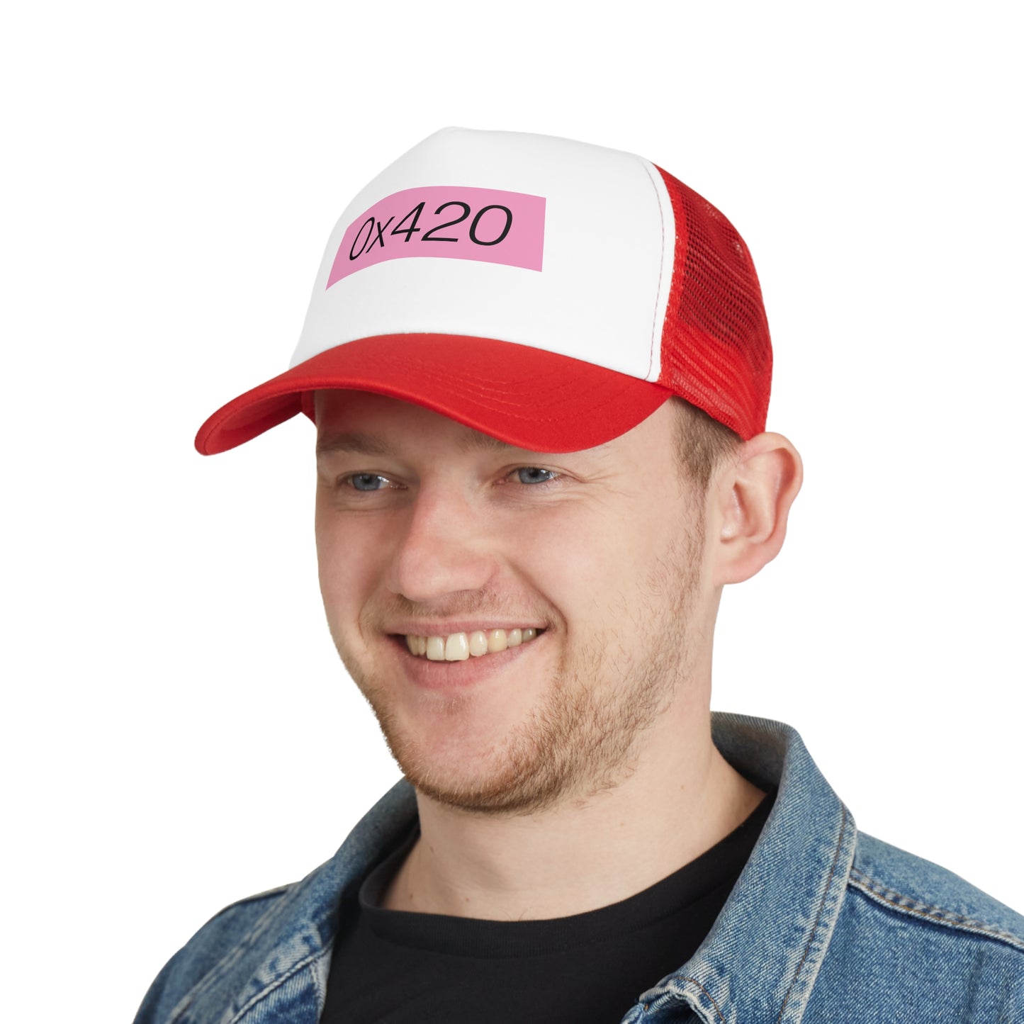 0x420 Mesh Tucker cap Cap pink logo