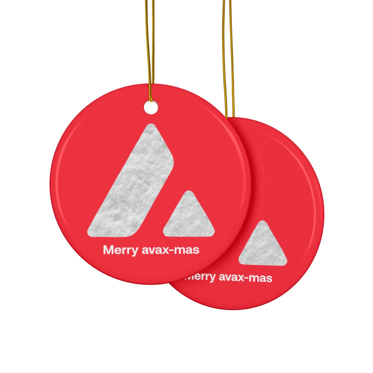 Merry Avax-mas Christmas Decoration Snow