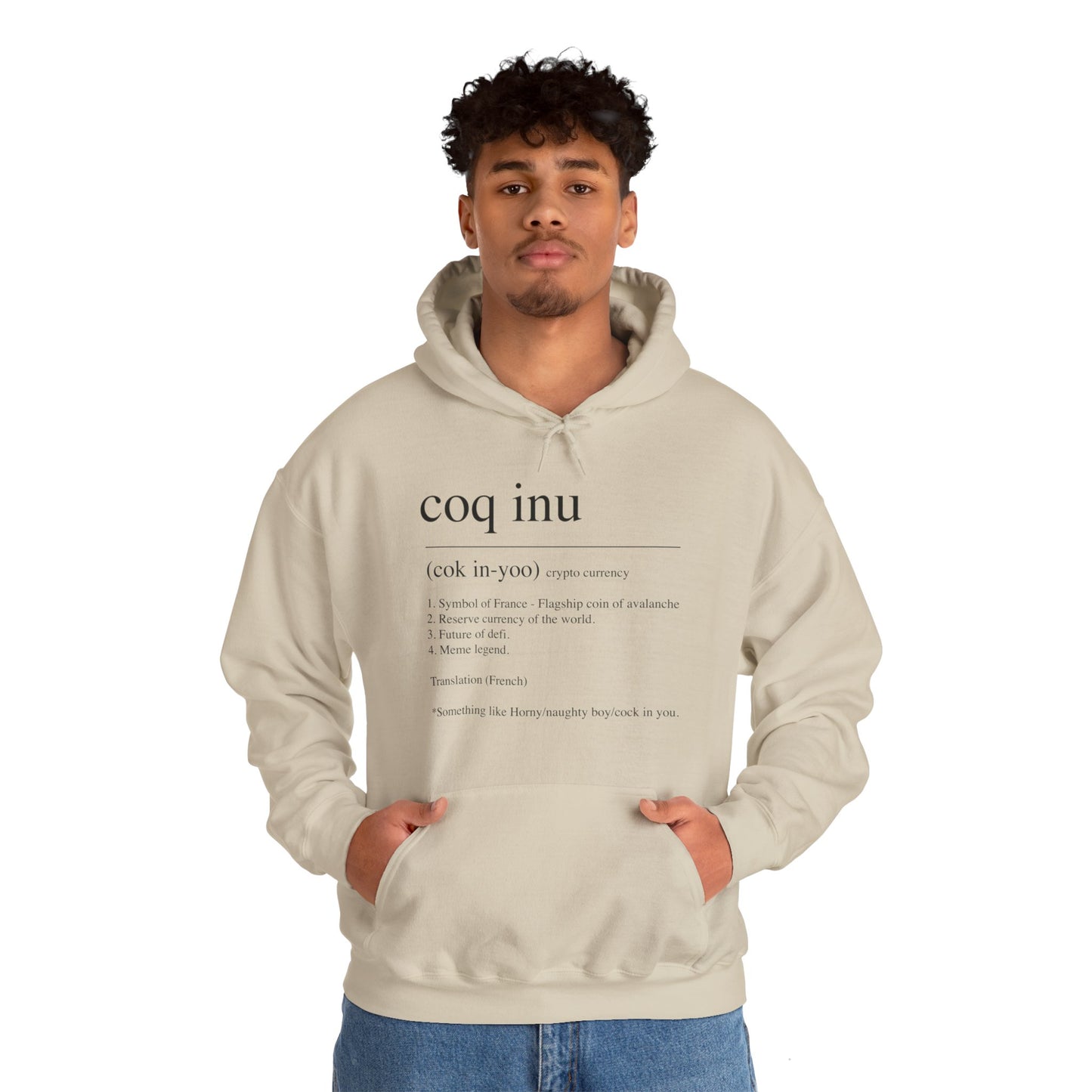 COQ Inu Dictionary definition hooded top