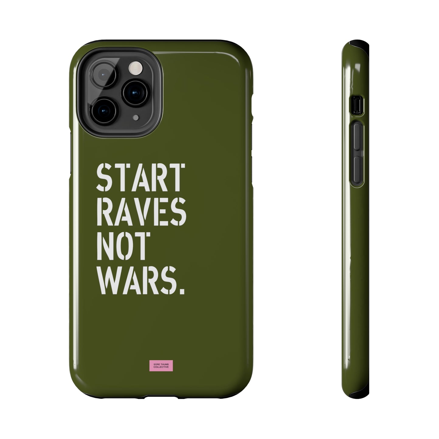 Start Raves Not Wars iPhone Case