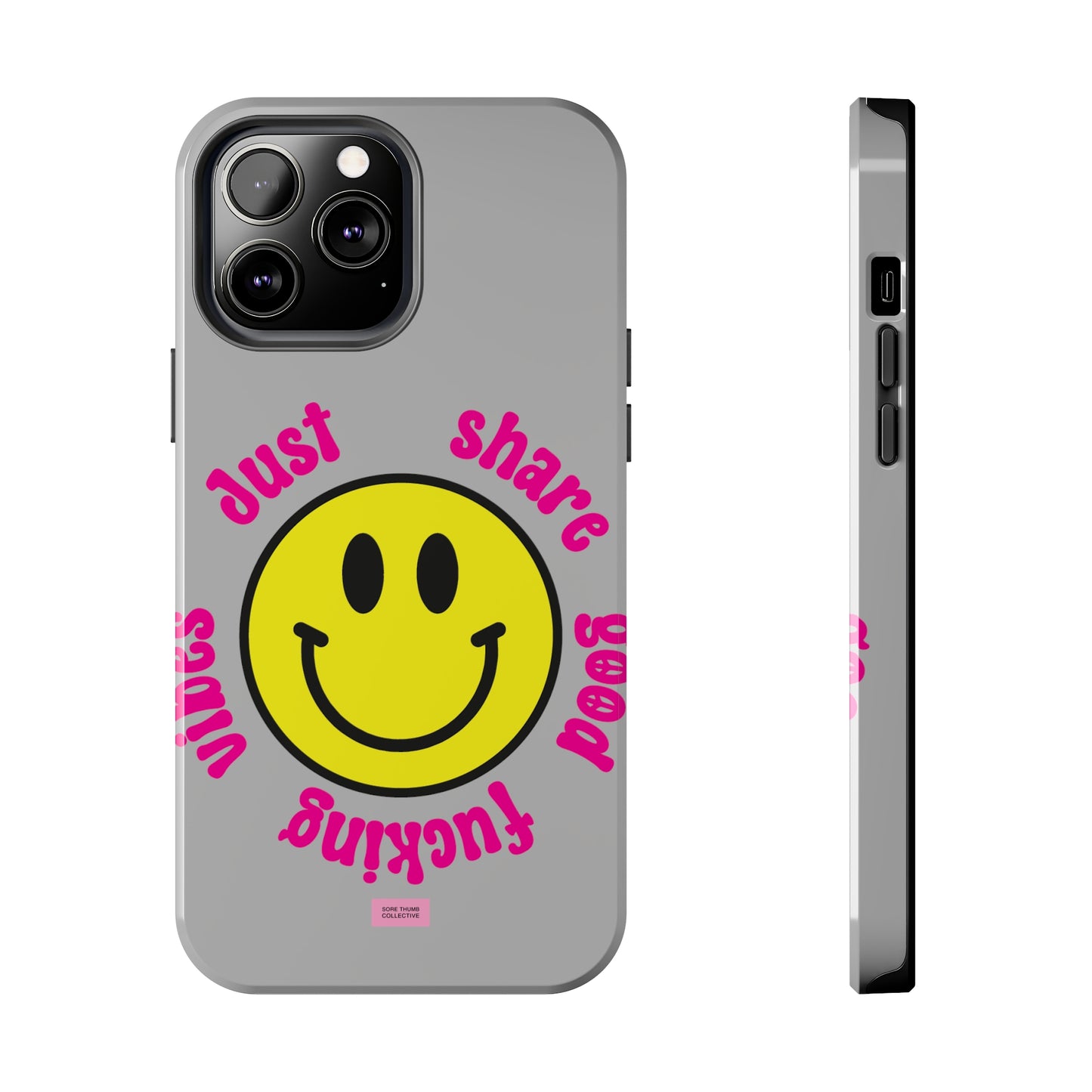 Good Vibes Smiley iPhone Case