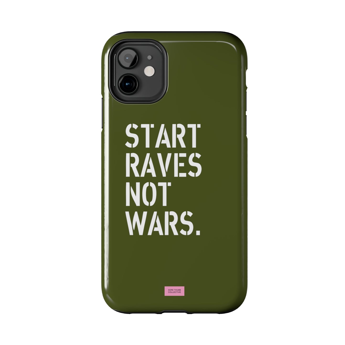 Start Raves Not Wars iPhone Case