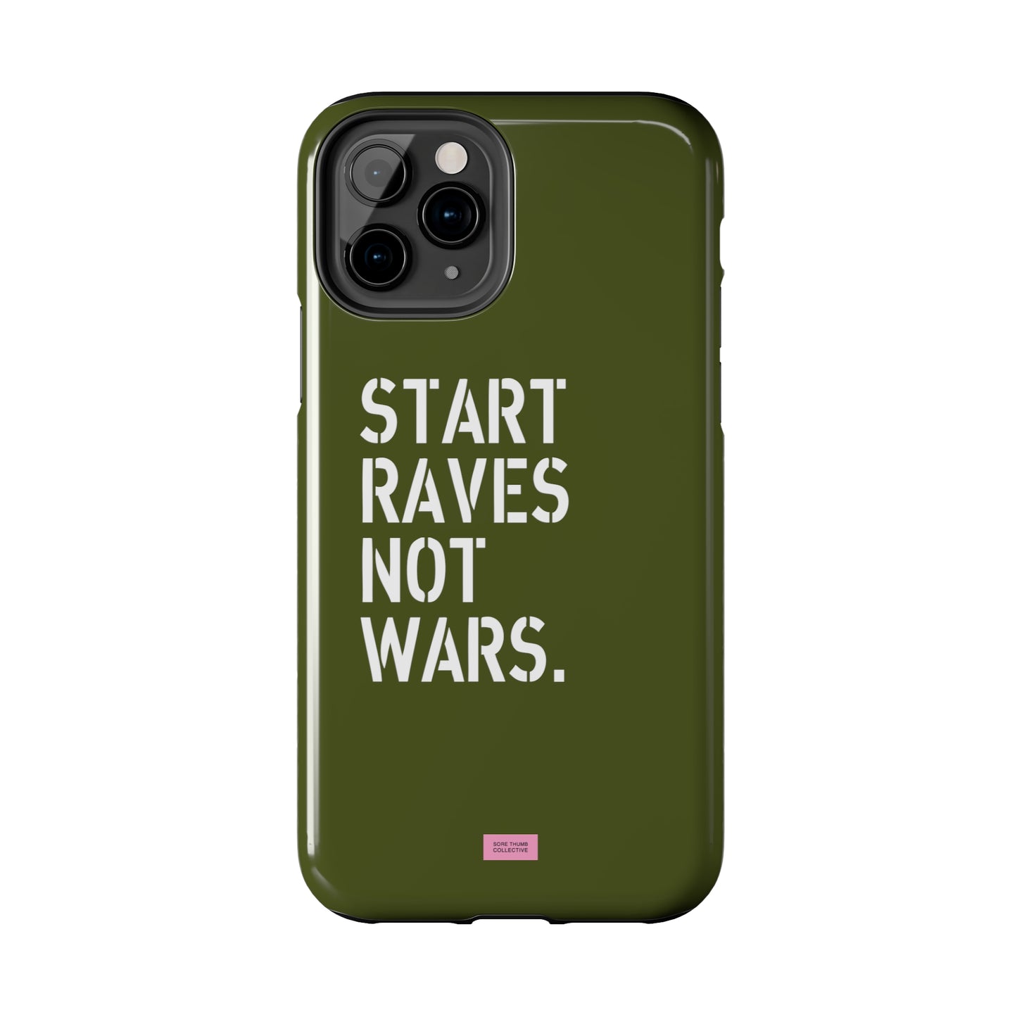 Start Raves Not Wars iPhone Case