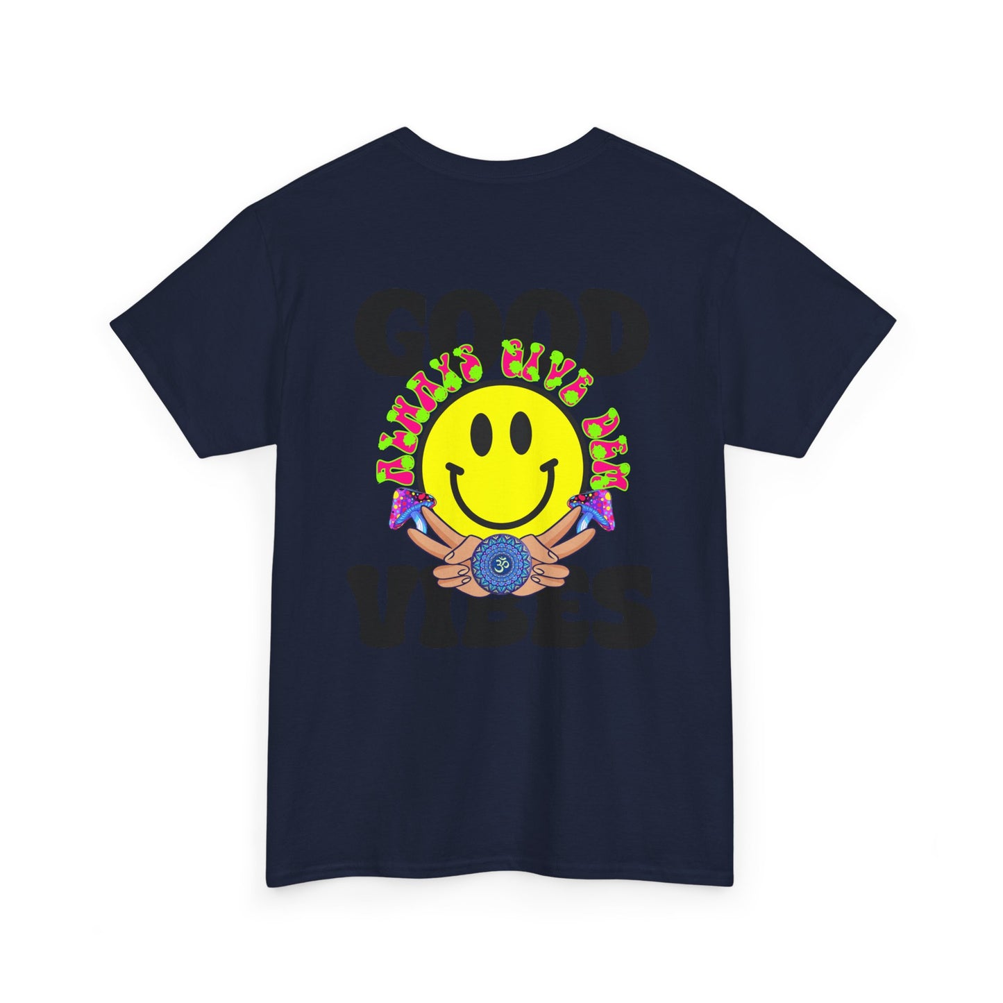 Good Vibes T-Shirt | Bold Graphics, Spiritual Style, & Crypto Merch in Brights, Pastels, Black & White