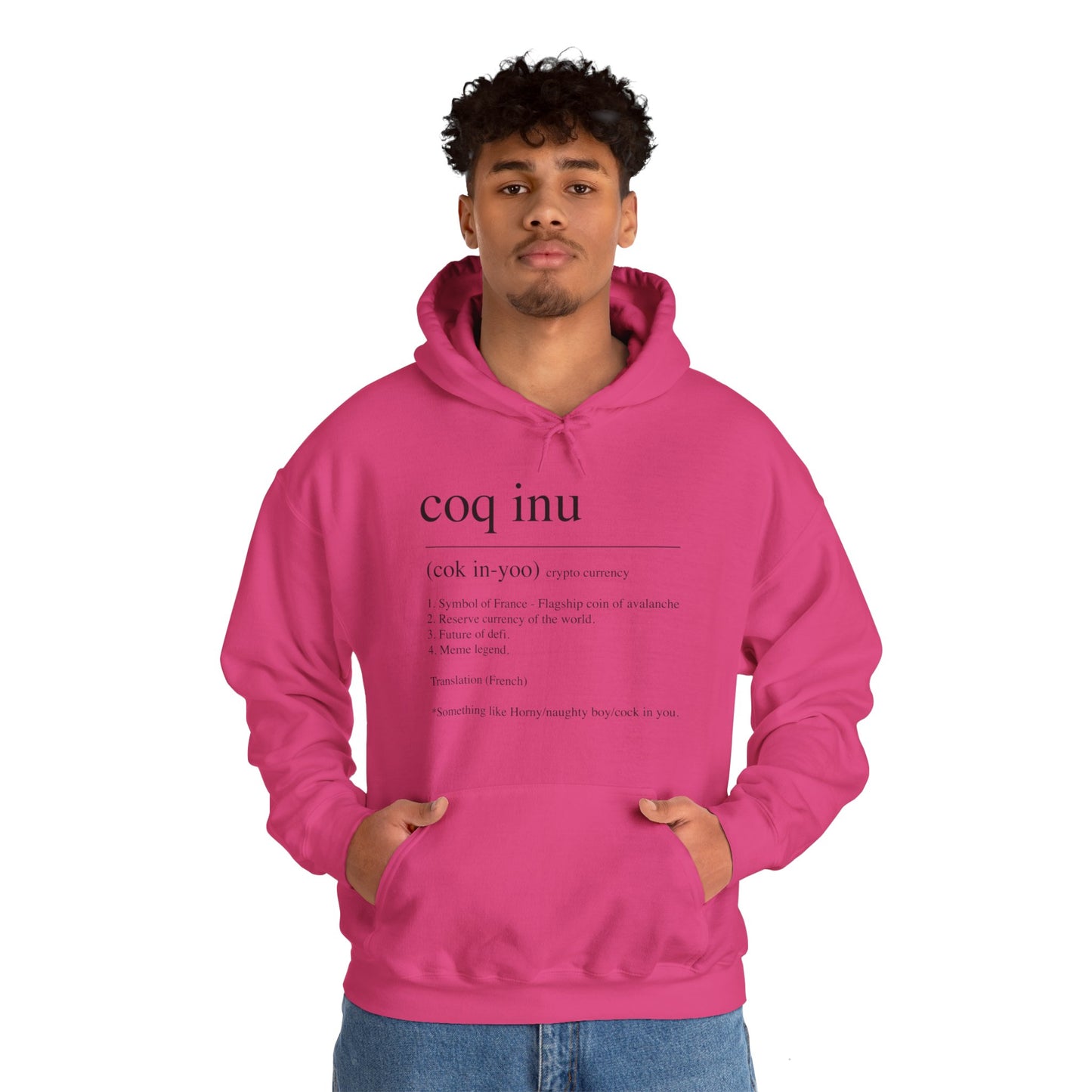 COQ Inu Dictionary definition hooded top