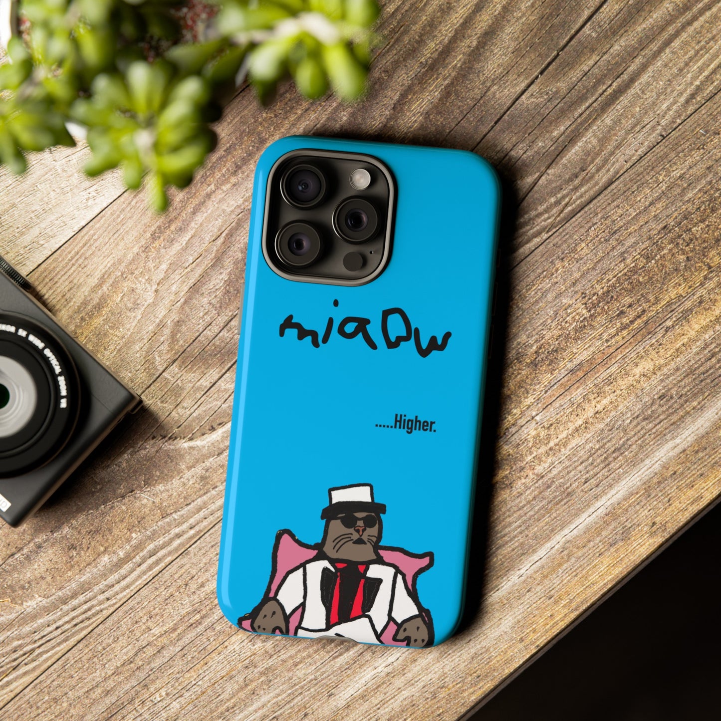 $MIAOW Phone case - Harder - Bright blue