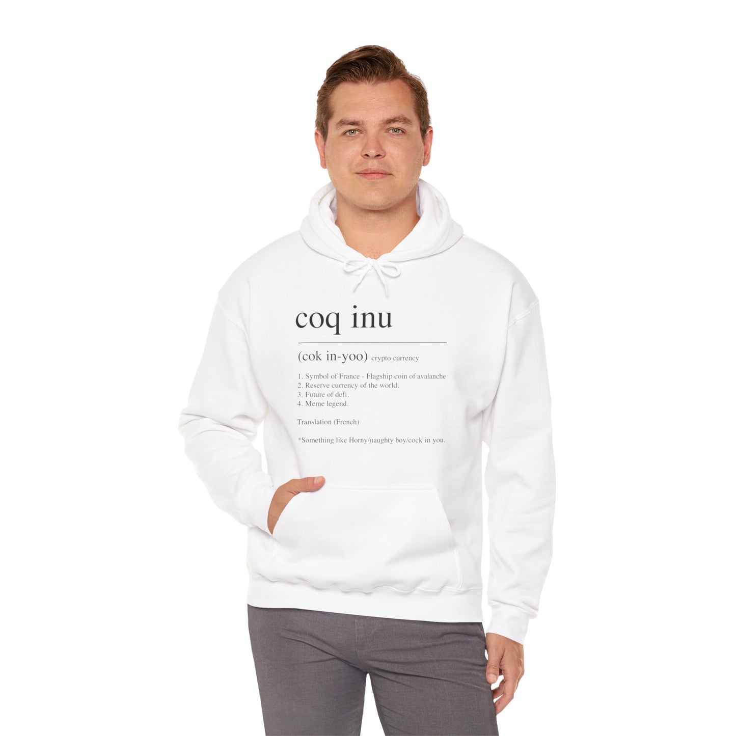 COQ Inu Dictionary definition hooded top