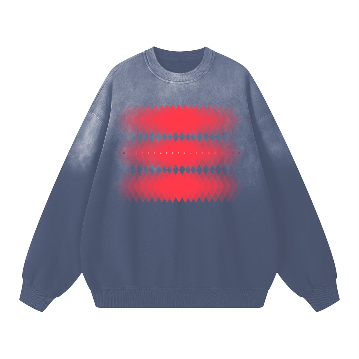 Avalanche Where Capital Connect Fade Drop-Shoulder Sweatshirt