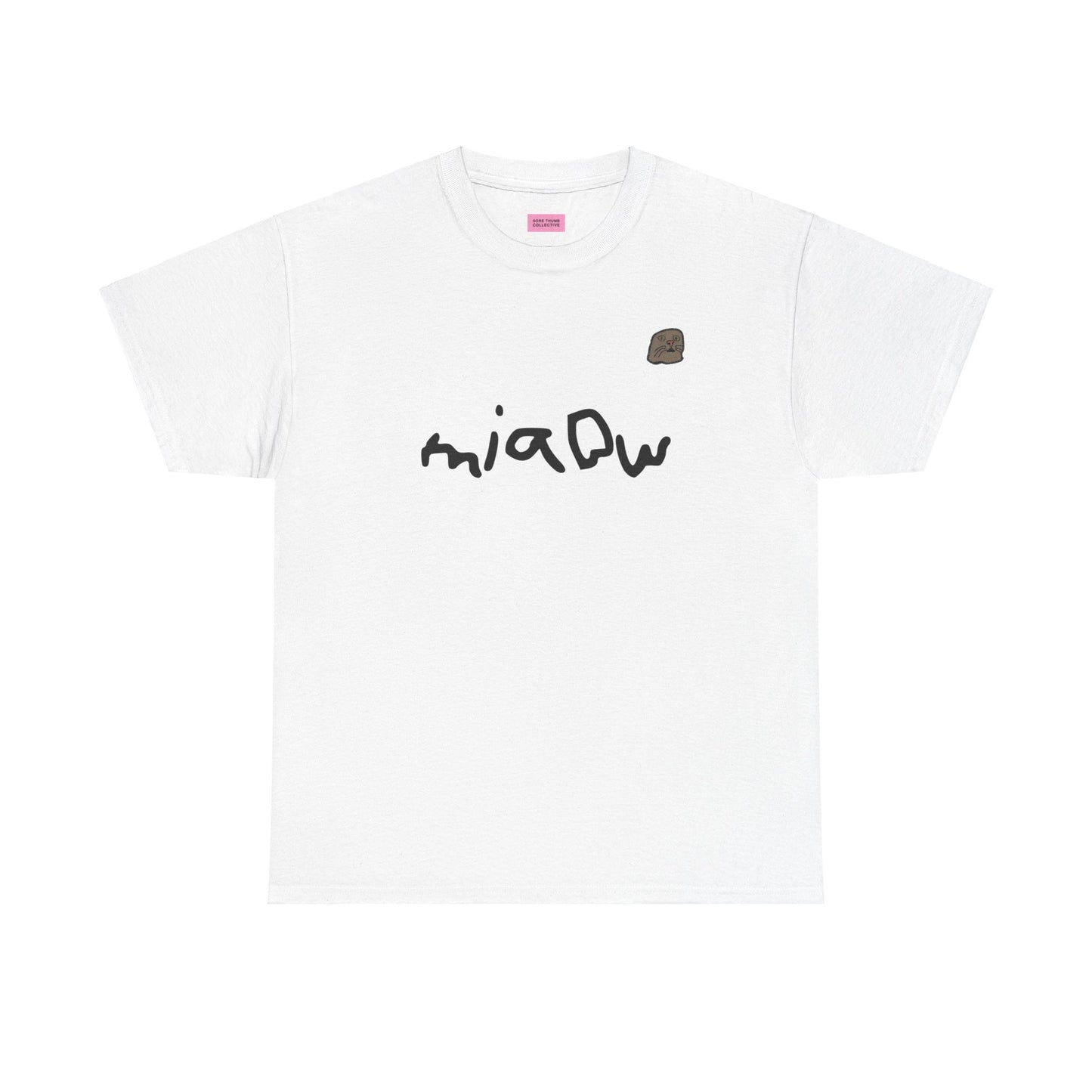 $ MIAOW harder print T shirt