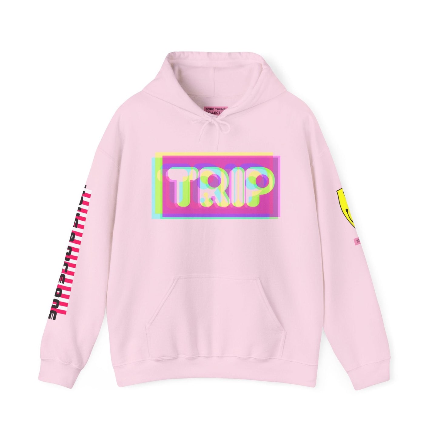 acid trip hoodie pink