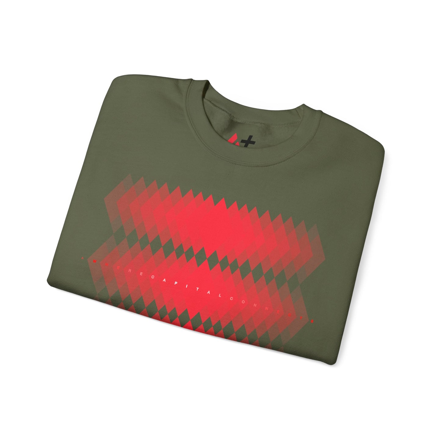 Avalanche Where Capital Connects Optical Illusion Sweatshirt