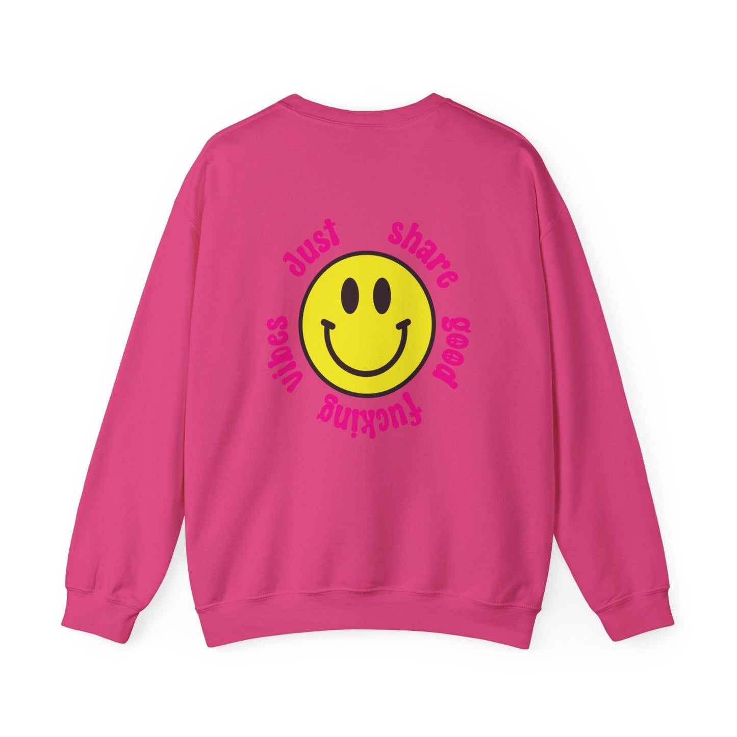 good vibes sweatshirt pink