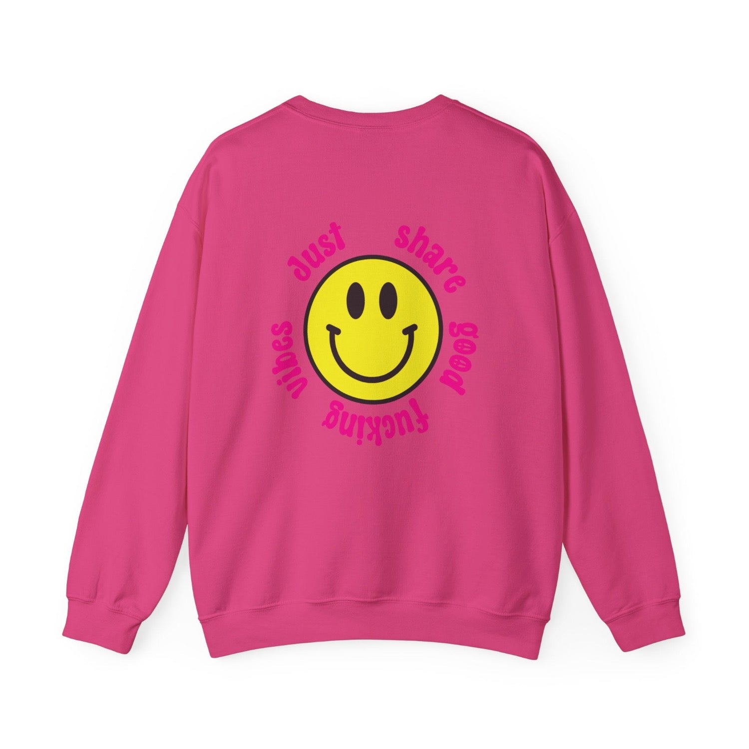 good vibes sweatshirt pink