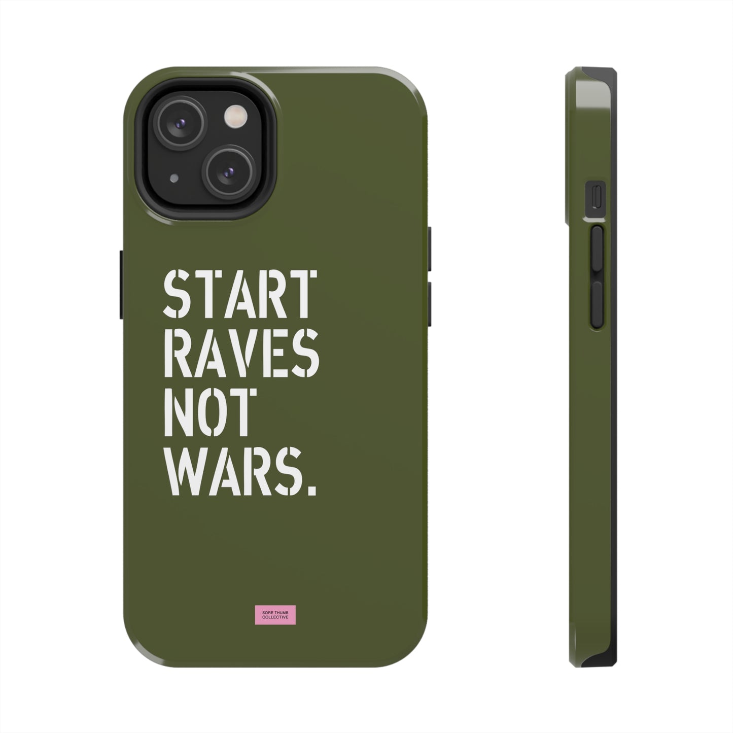 Start Raves Not Wars iPhone Case