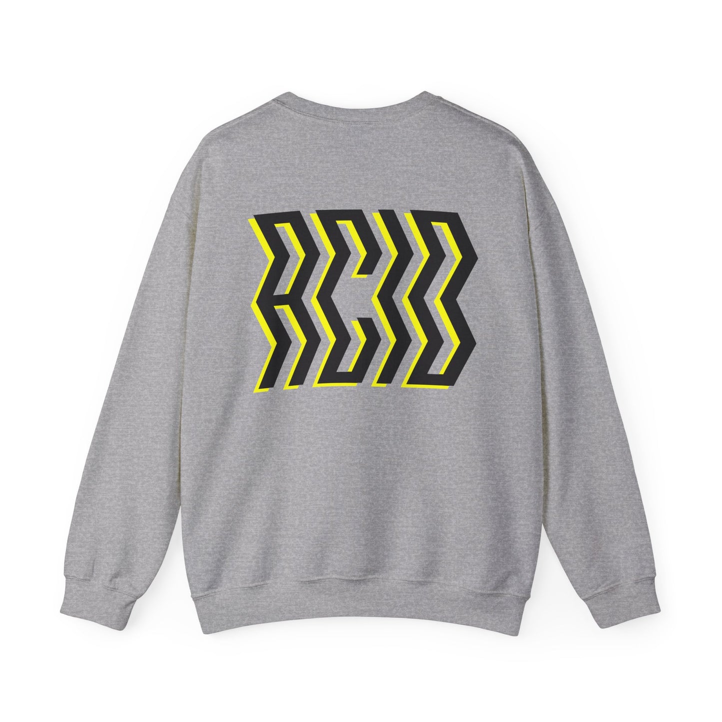 House music sweatshirt, grey with large ACID back print