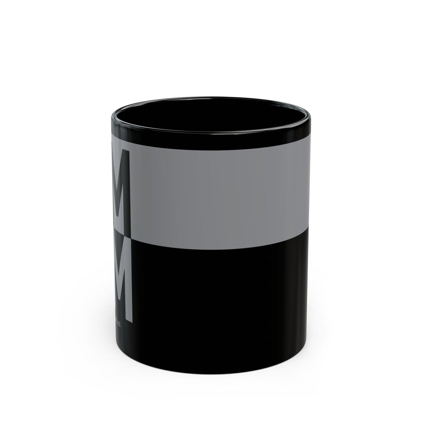 GM COFFEE MUG — Grey/Black | Crypto Mug | Cryptocurrency Gift | Web3 Merch