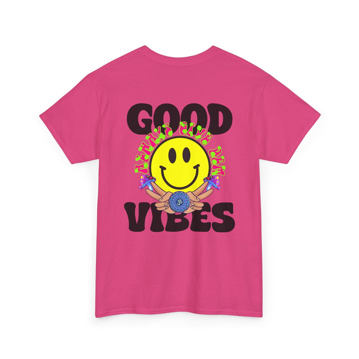 Good Vibes T-Shirt | Bold Graphics, Spiritual Style, & Crypto Merch in Brights, Pastels, Black & White