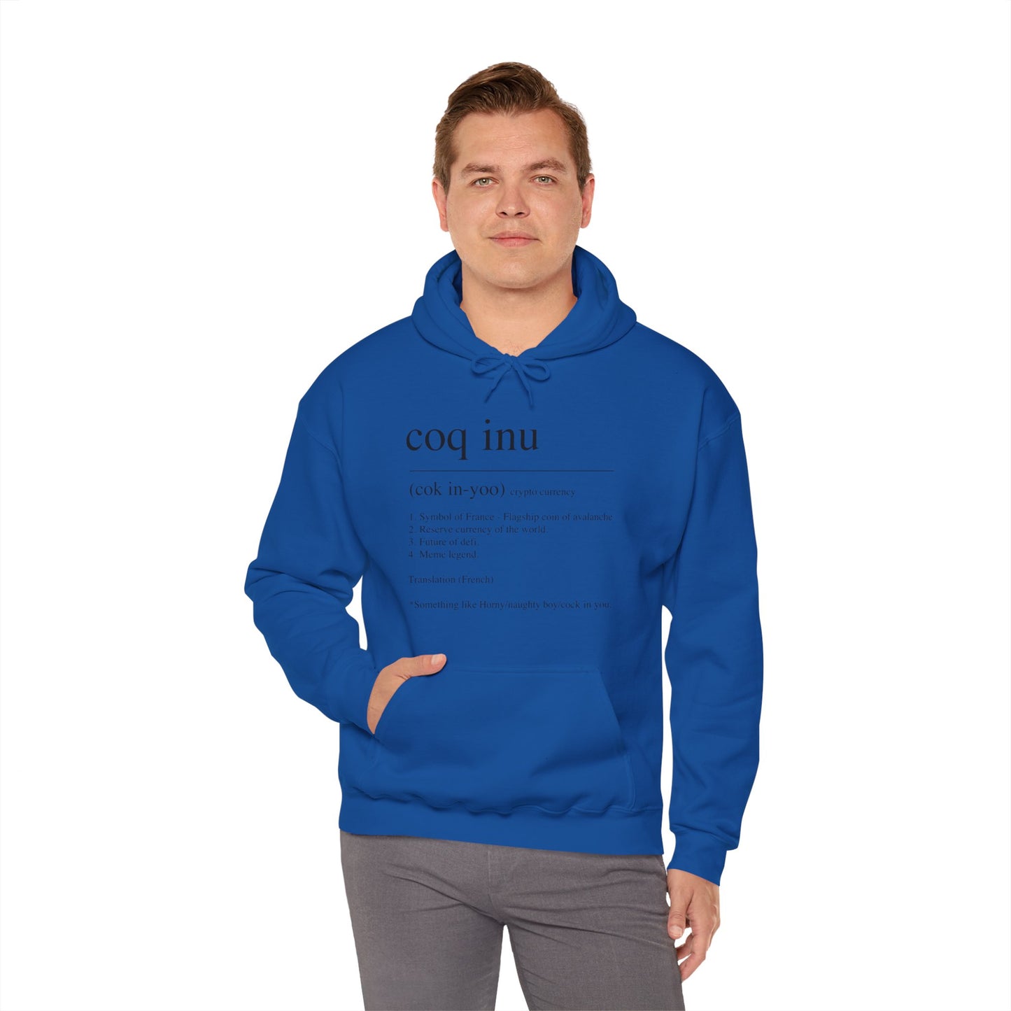 COQ Inu Dictionary definition hooded top