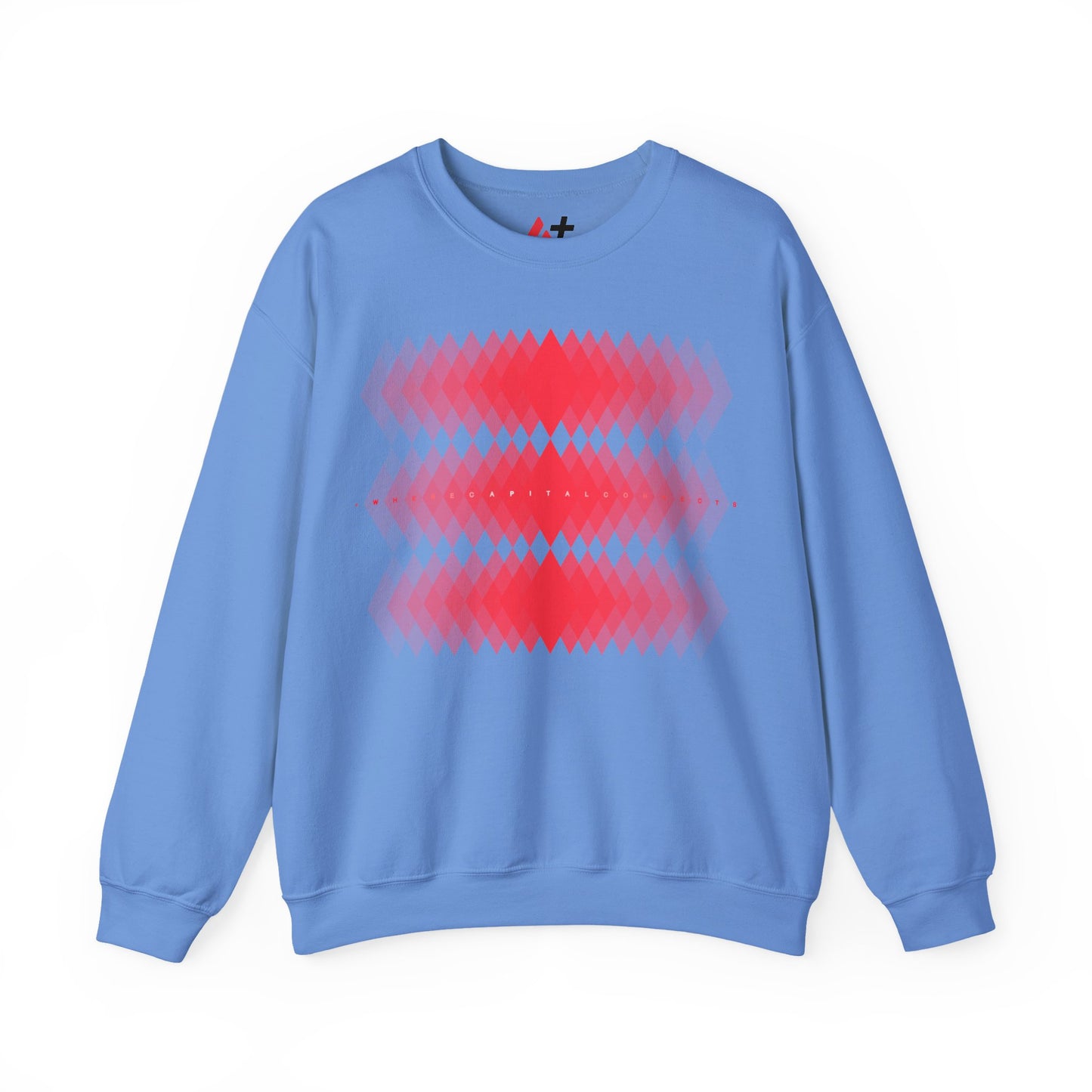 Avalanche Where Capital Connects Optical Illusion Sweatshirt