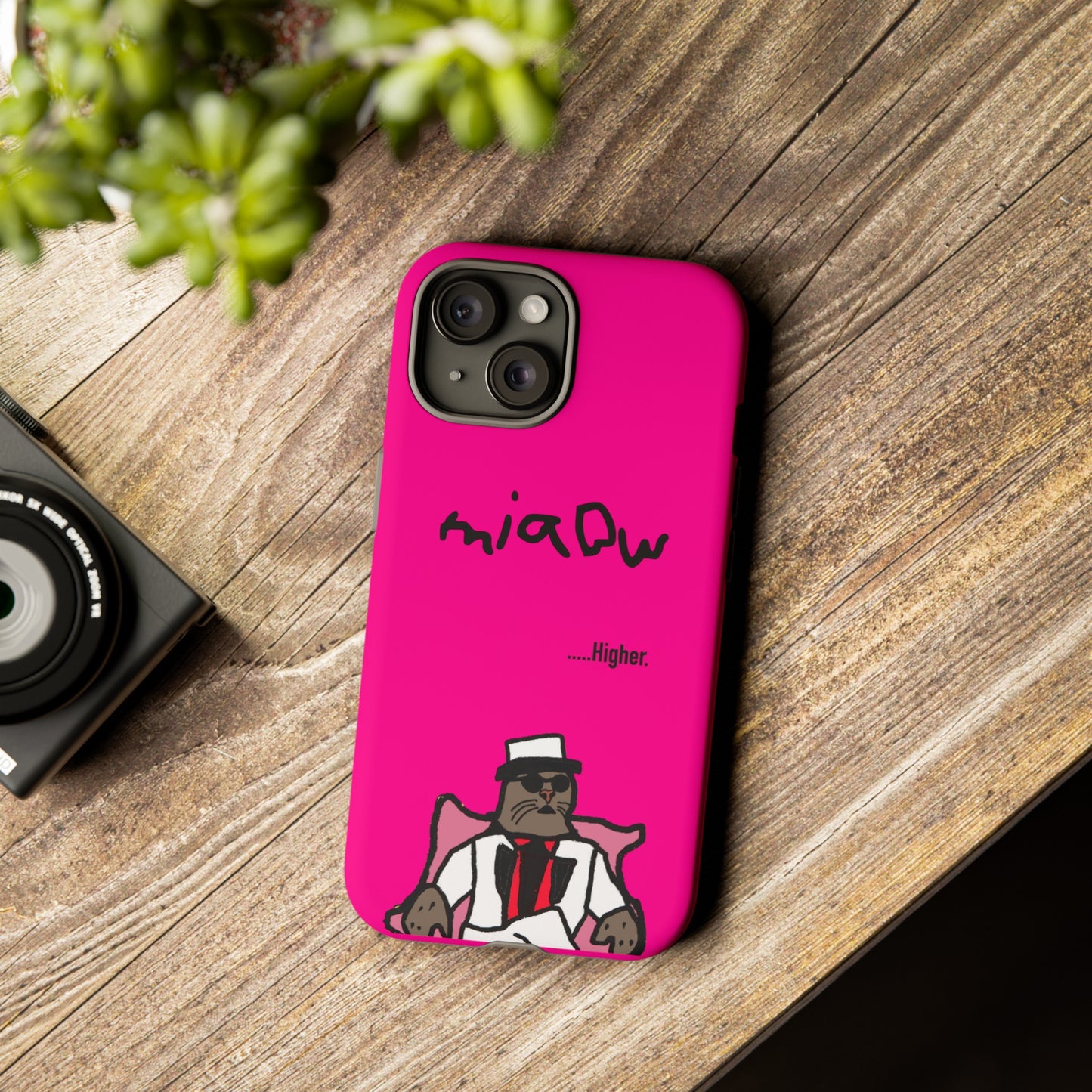 $MIAOW Phone case - Harder - Hot pink