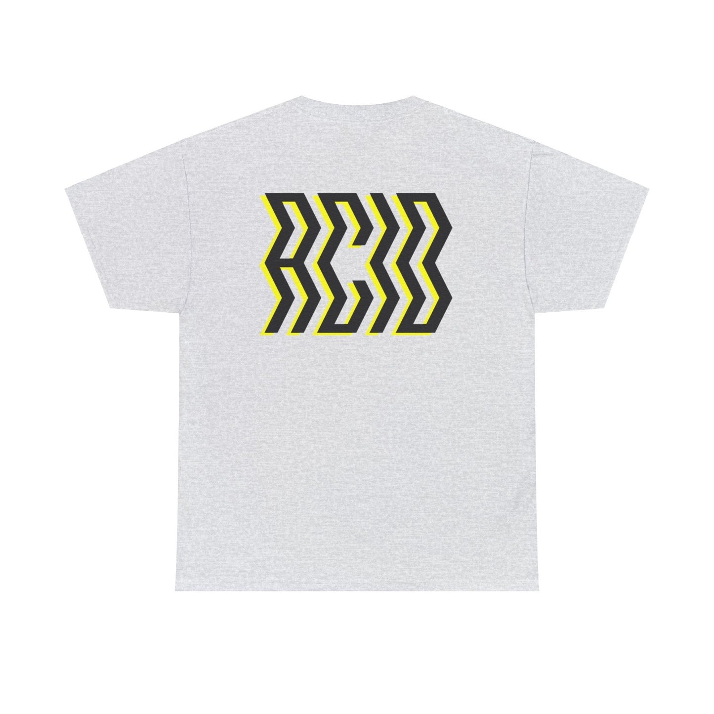 acid house t shirt grey with back print