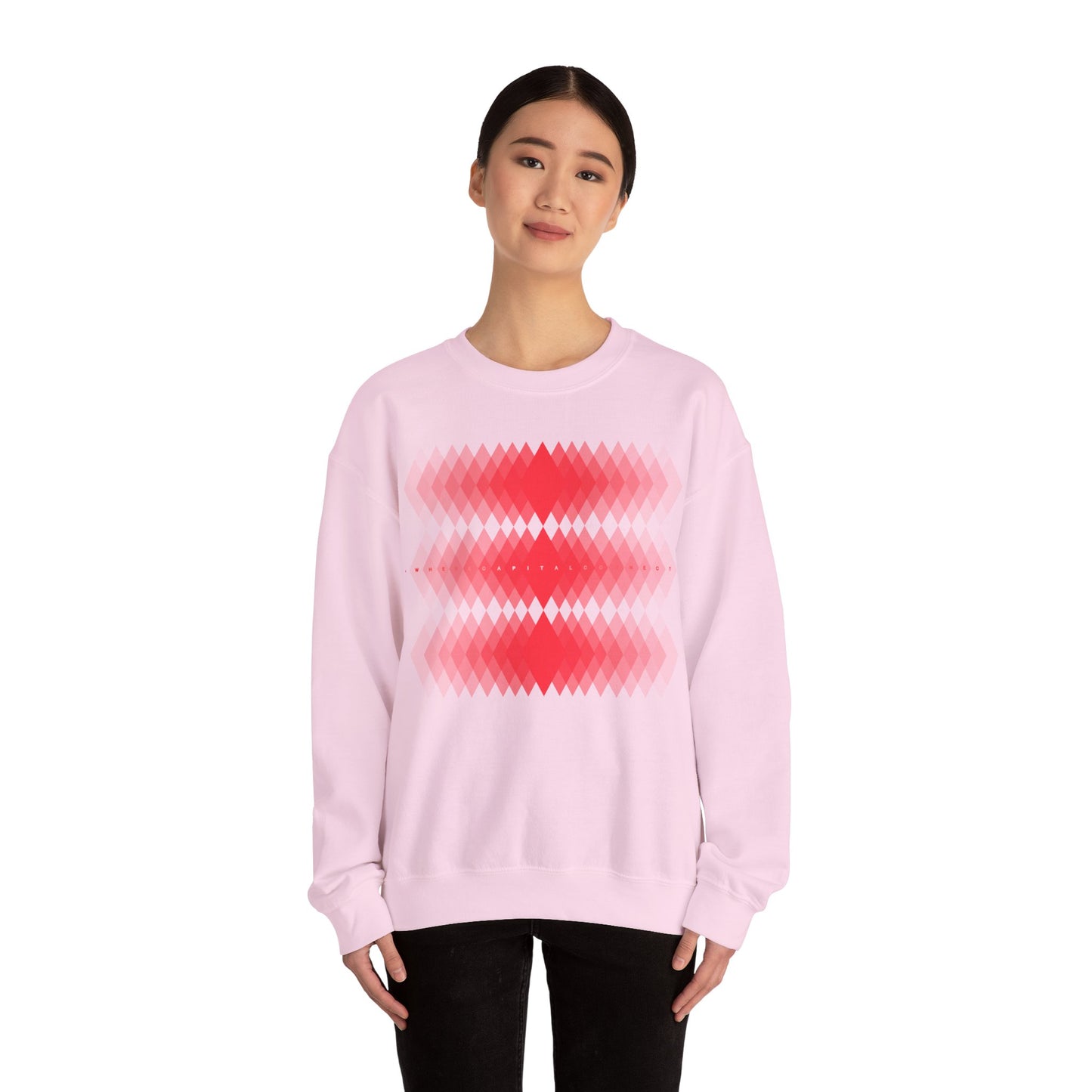 Avalanche Where Capital Connects Optical Illusion Sweatshirt