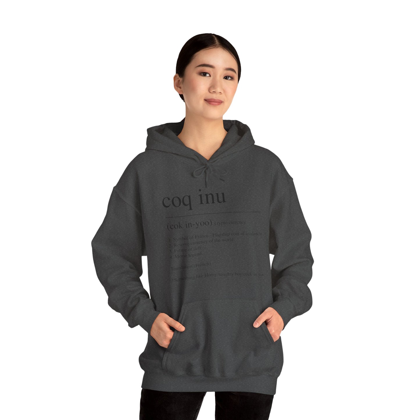 COQ Inu Dictionary definition hooded top