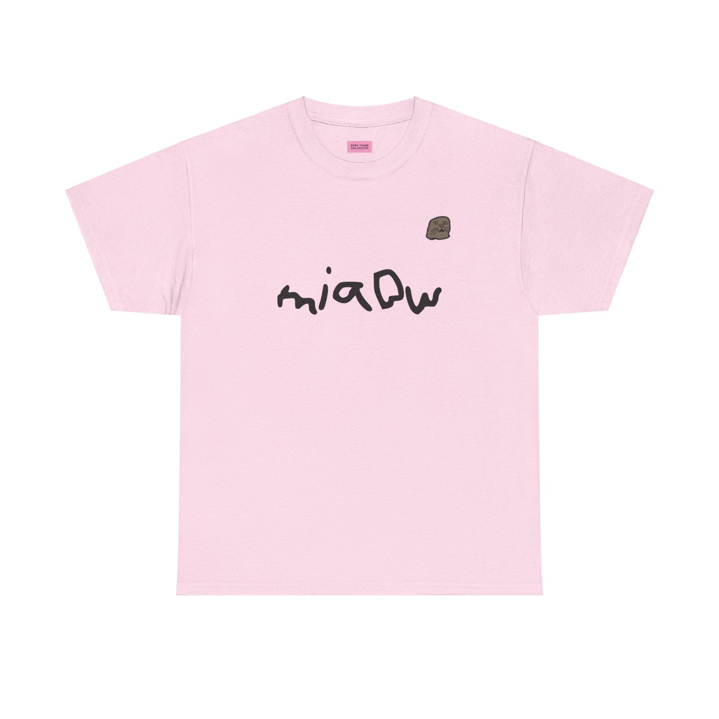 $ MIAOW harder print T shirt