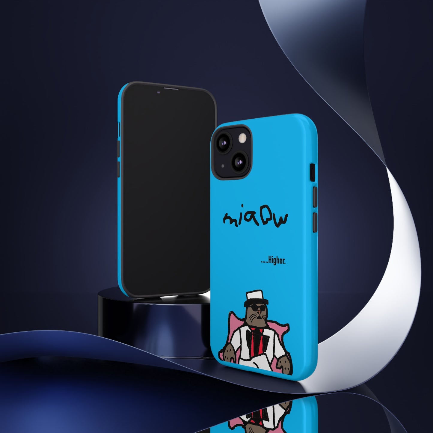 $MIAOW Phone case - Harder - Bright blue